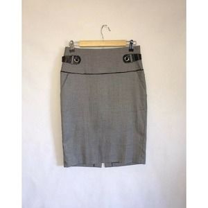 TRIXXI Houndstooth Pencil Straight Skirt / 9